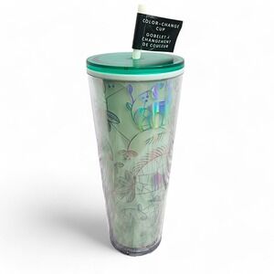 Starbucks 2022 Holiday Woodland Mint Color Changing‎ Venti Tumbler 24oz Cup NEW